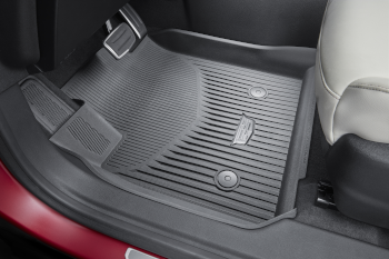 Cadillac Floor Liners - Front & Rear Premium All Weather, Cadillac Logo, Jet Black for 2021-2033 Cadillac XT4 86772007