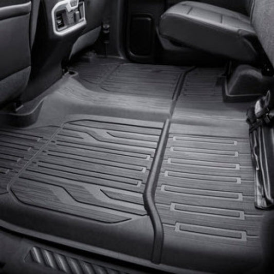 GMC  Premium All Weather Floor Liners - Second-RowJet Black for 2019-2023 GMC Sierra 3500 HD  84375015