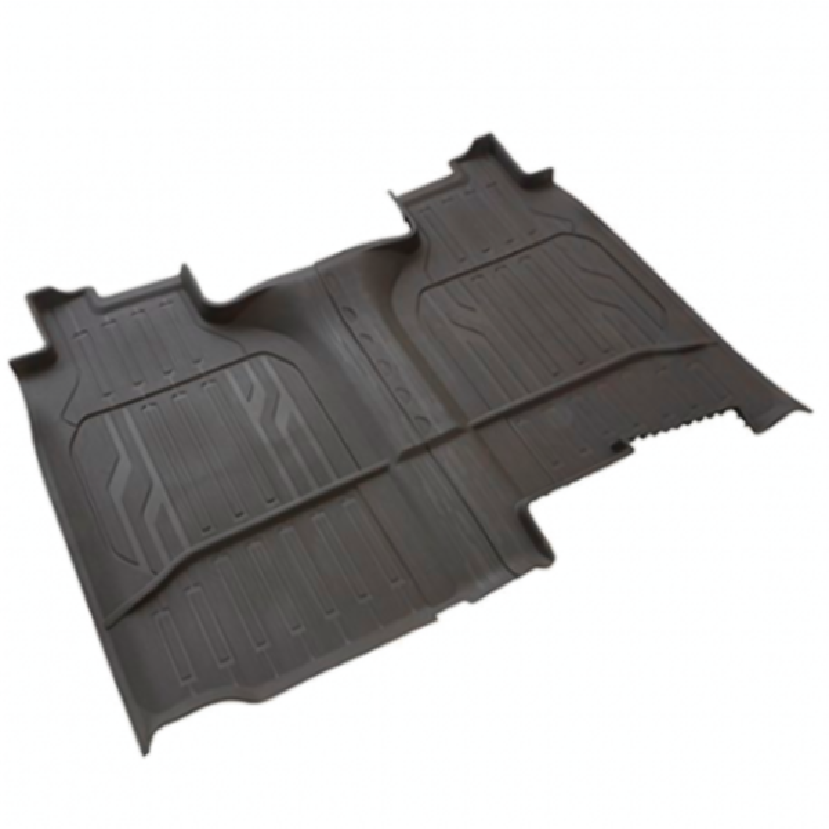 GMC Premium All Weather Floor Liners - Second-Row in Dark Ash Grey for 2019-2022 GMC Sierra 84333638