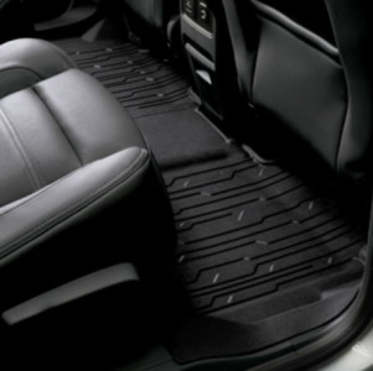 GMC Premium All Weather Floor Liners - Second-Row , in Jet Black for 2017-2023 Acadia 23356364
