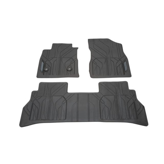 Chevrolet Floor Liners - Front & Rear Premium All Weather, Chevrolet Script, Black 42850746