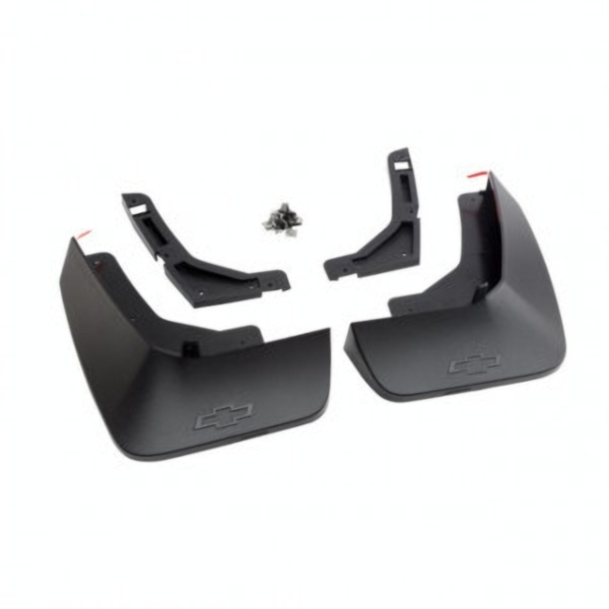 Chevrolet Splash Guards - Rear Moulded, Bowtie Logo, Black for 2012-2023 Chevrolet Tahor & Suburban 84938120