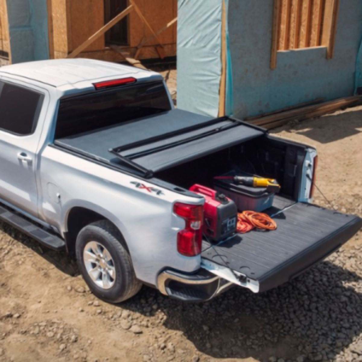 Chevrolet Tonneau Cover - Associated Accessories, Soft Tri-Fold for 2019-2023 Silverado 1500 19416977