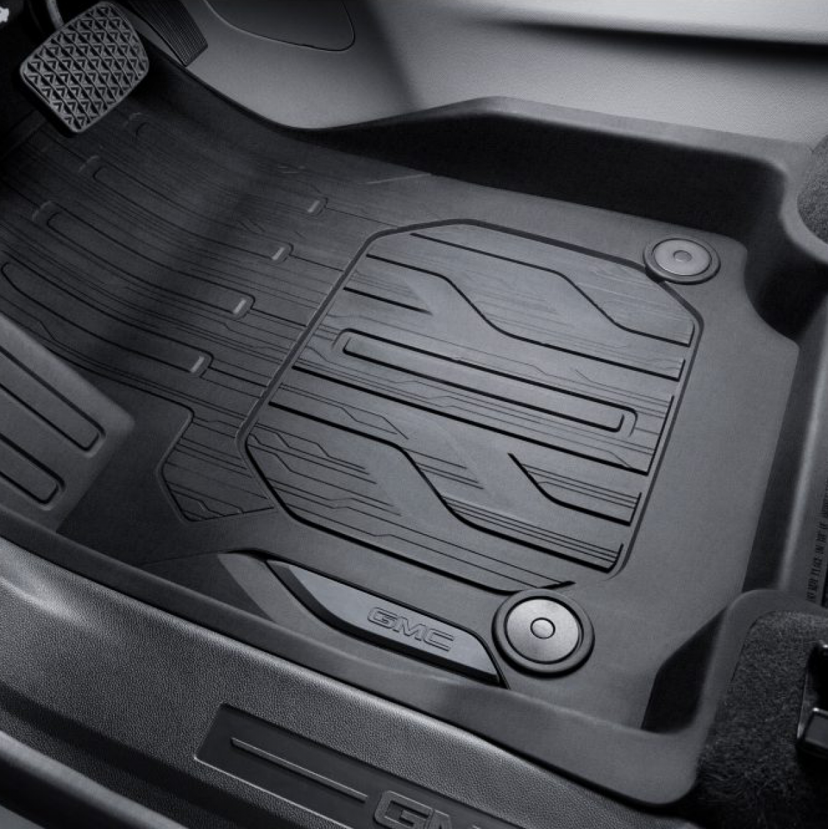 GMC Floor Liners - Front Premium All Weather, GMC Logo, Jet Black for 2018-2023 Terrain 84449401