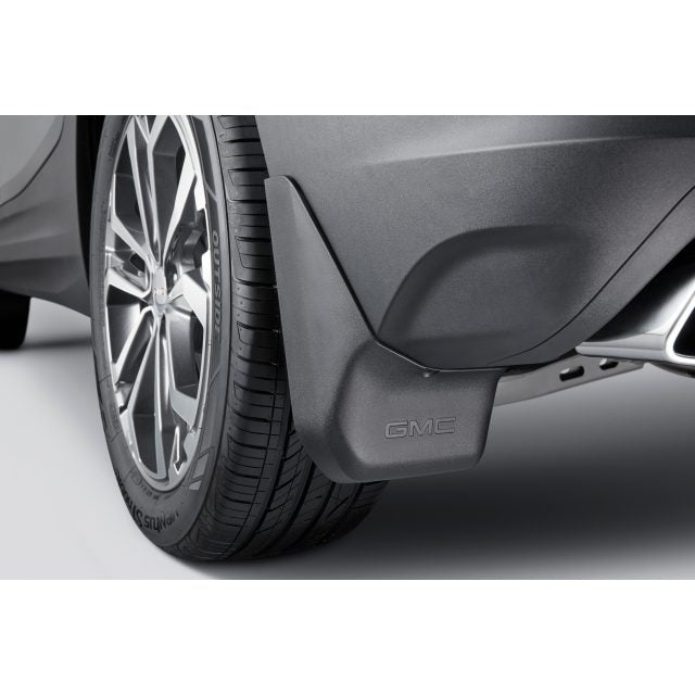 GMC Splash Guards - Rear Moulded, GMC Logo, Black for 2018-2023 Terrain 23354647