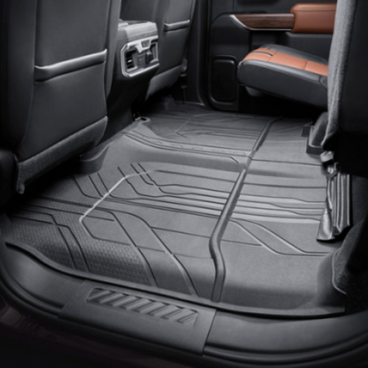 Chevrolet  Floor Liners - Second-Row Premium All Weather, Jet Black for2019-2023 Silverado 1500, 2500 HD, 3500 HD 84333635