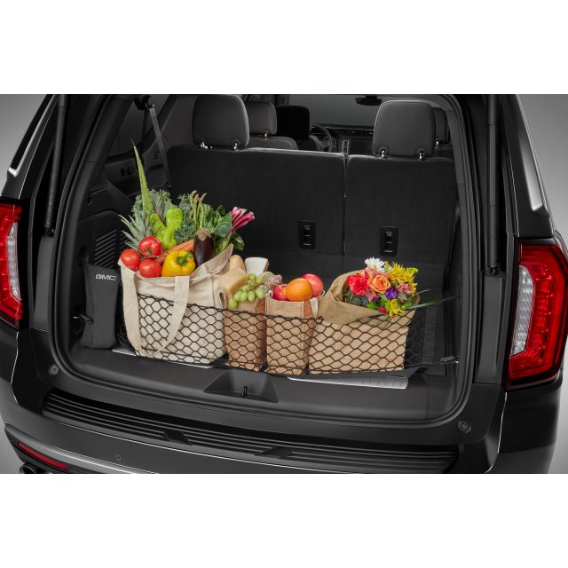 GMC 2024 Yukon Vertical Cargo Net with Storage Bag featuring GMC Logo 84444363