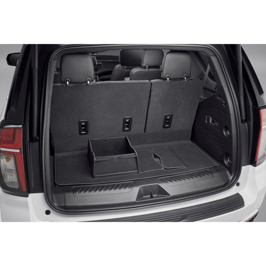 GMC 2024 Yukon Premium Carpeted Cargo Area Mat in Jet Black with Integrated Cargo Bin 84958042