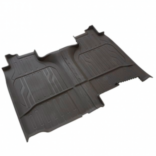 GMC  Premium All Weather Floor Liners - Second-Row in Dark Ash Grey for 2019-2022 GMC Sierra 84333638