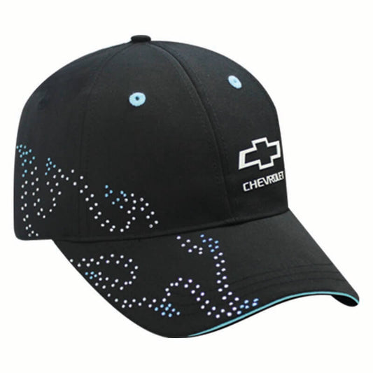 Chevrolet LADIES WICKING RHINESTONE SNAP CAP GC07-3180