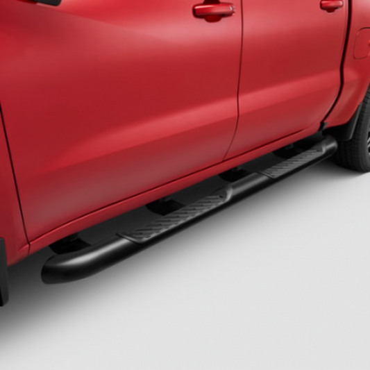 Chevrolet  Tubular Assist Steps - 4 inch, Round, Black for 2019-2022 Silverado 1500 84011355