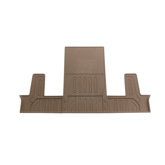 GMC 2024 Yukon Third-Row Interlocking Premium All-Weather Floor Liner in Teak (for Models with Second-Row Captain's Chairs) 84646763