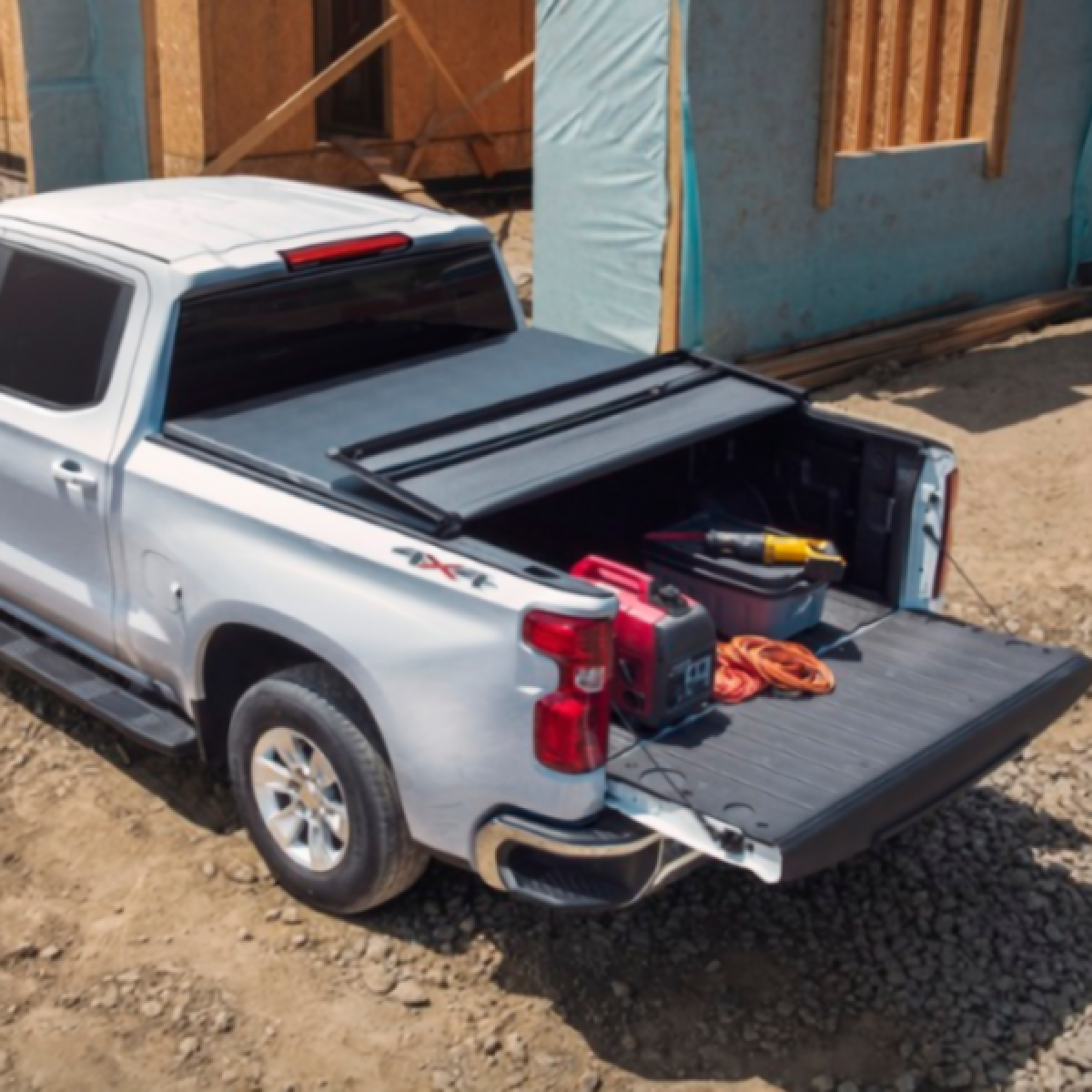 Chevrolet Tonneau Cover - Associated Accessories, Soft Tri-Fold for 2019-2023 Silverado 1500  19416977